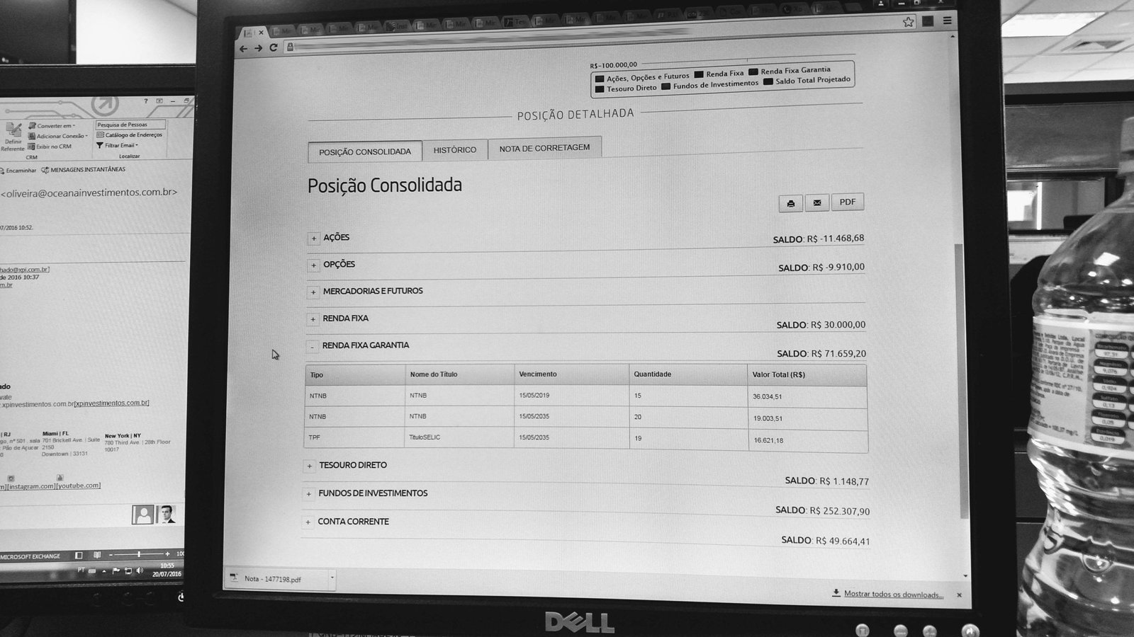Advisors worked with several tabs and isolated tools
